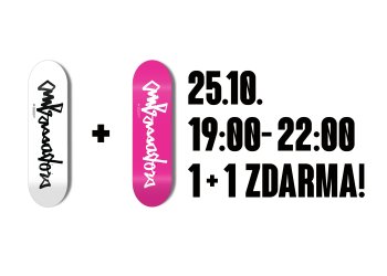 Pouze dnes večer na AMB akce 1 + 1 deska zdarma!